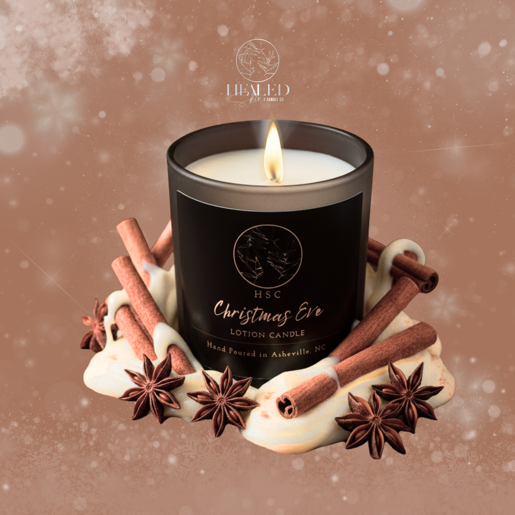 Christmas Eve Lotion Candle – Cinnamon & Vanilla Comfort