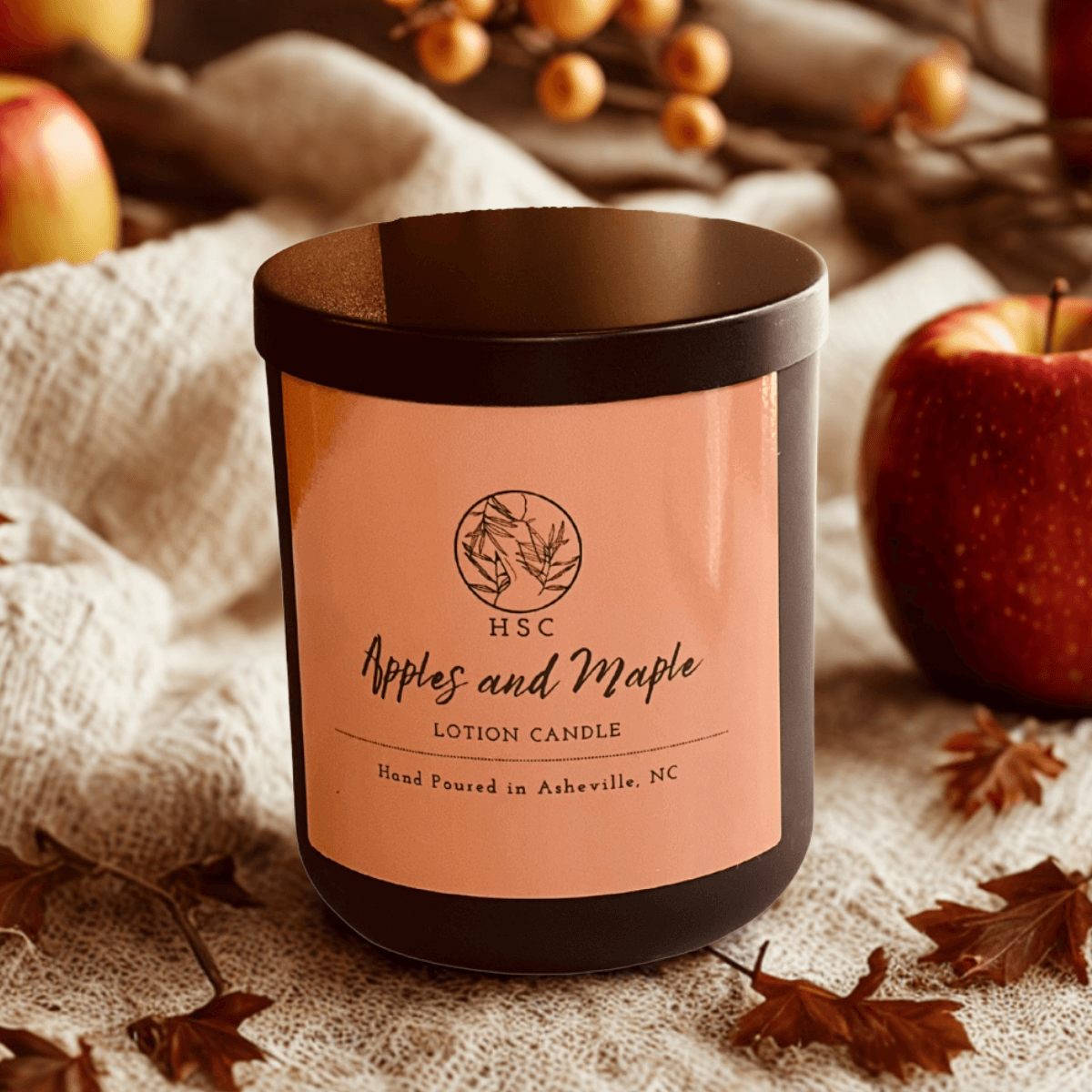 Apples & Maple Lotion Candle – Cozy Dessert Blend