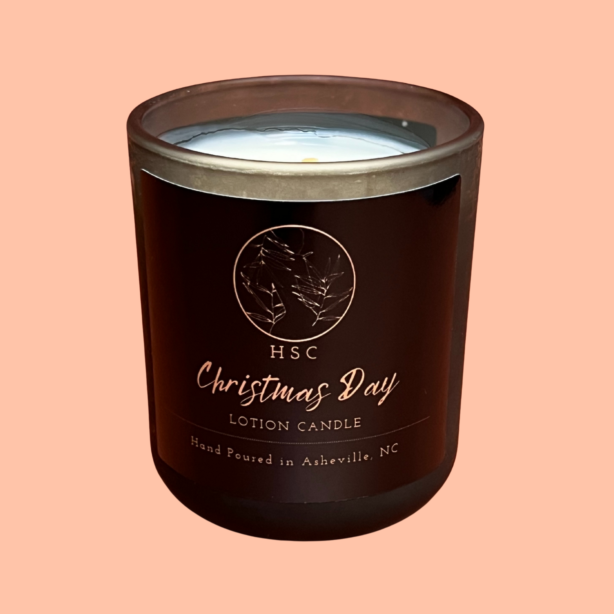 Christmas Day Lotion Candle – Evergreen & Amber Forest