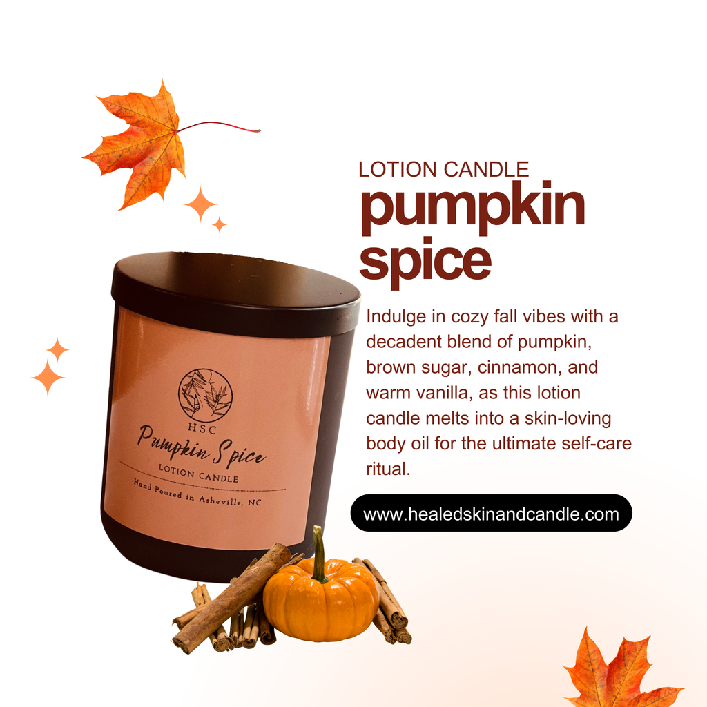 Pumpkin Spice Lotion Candle – Fall Scent Moisturizer