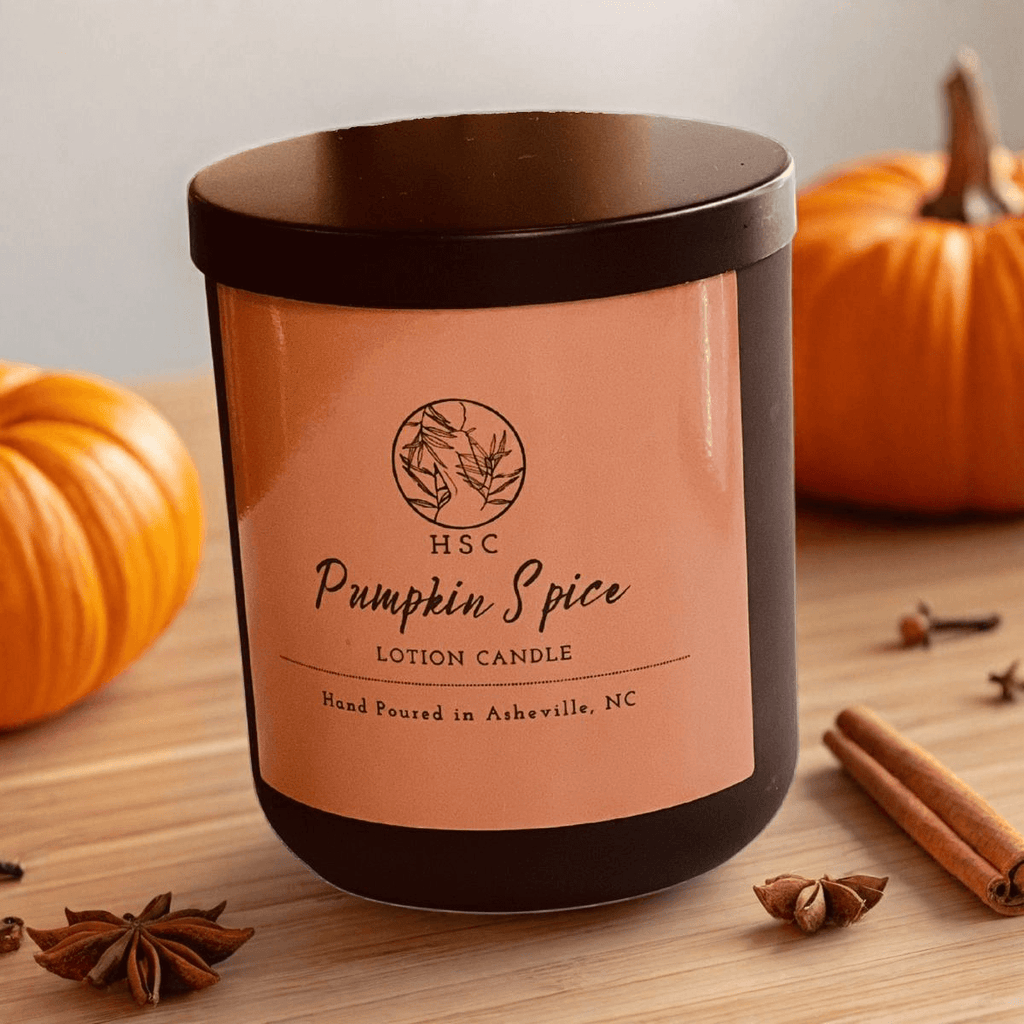 Pumpkin Spice Lotion Candle – Fall Scent Moisturizer