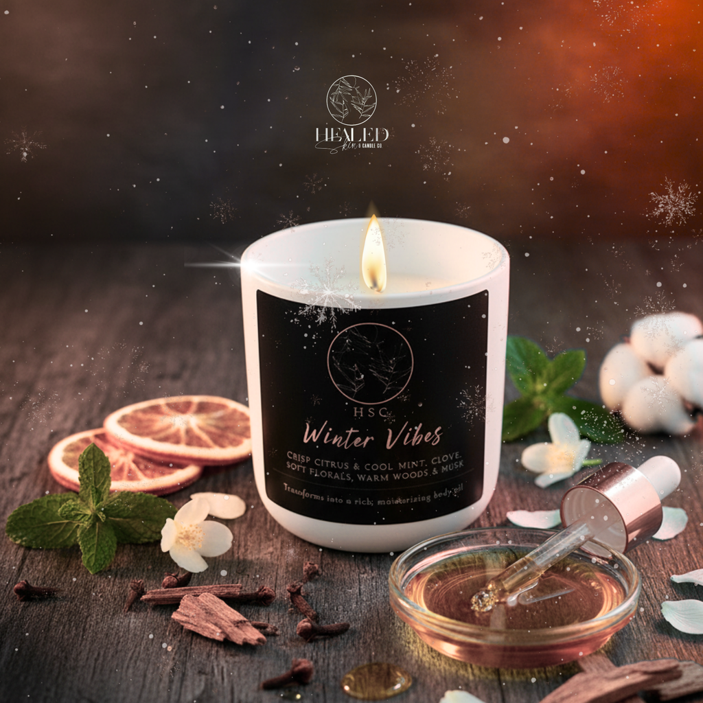 Winter Vibes Lotion Candle – Masculine Winter Woods & Musk